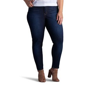 Plus Size Lee MidRise Skinny Ankle Jeans