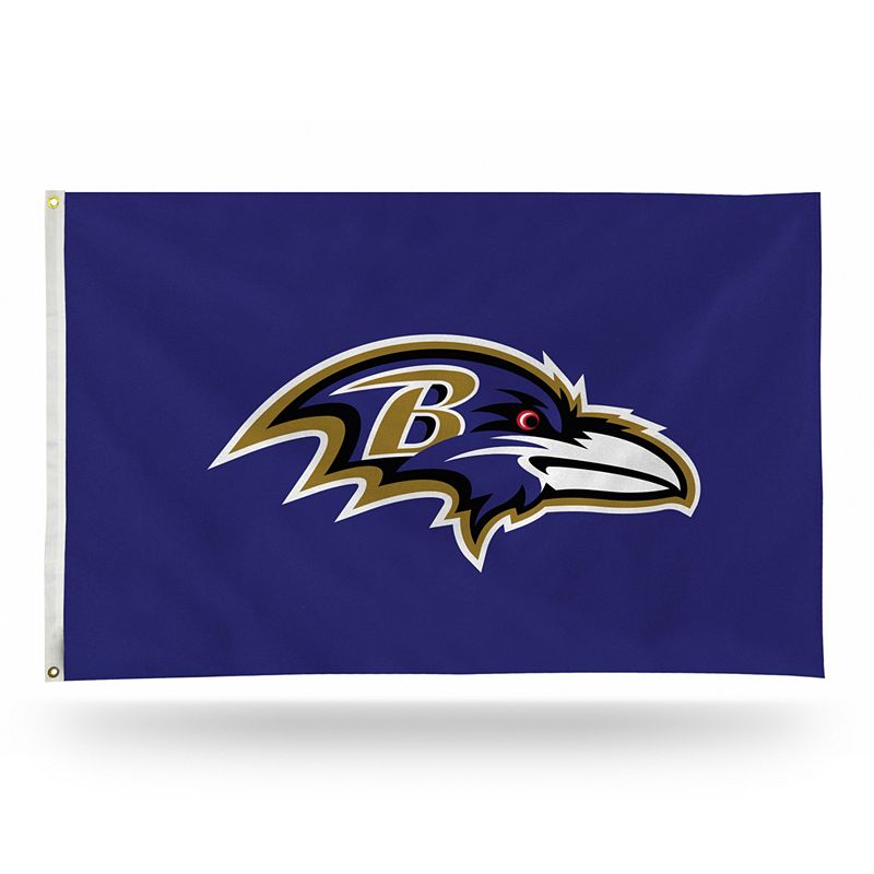 Baltimore Ravens Banner Flag, Multicolor