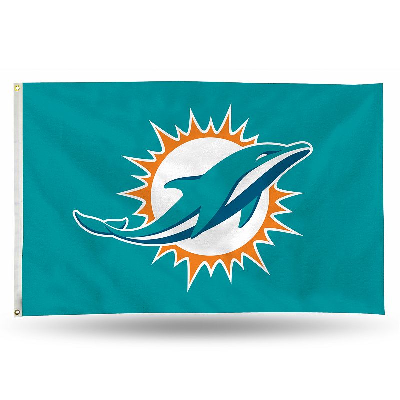 98563442 Miami Dolphins Banner Flag, Multicolor sku 98563442