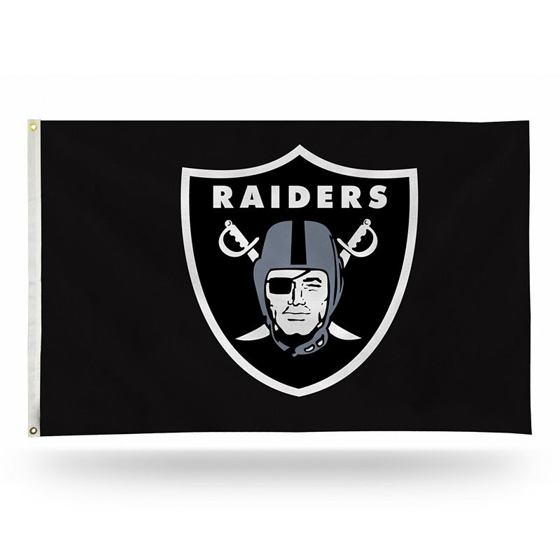 Oakland Raiders Banner Flag, Multicolor