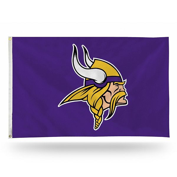 Minnesota Vikings Patch Button Circle Logo Flag Large 3x5 Banner