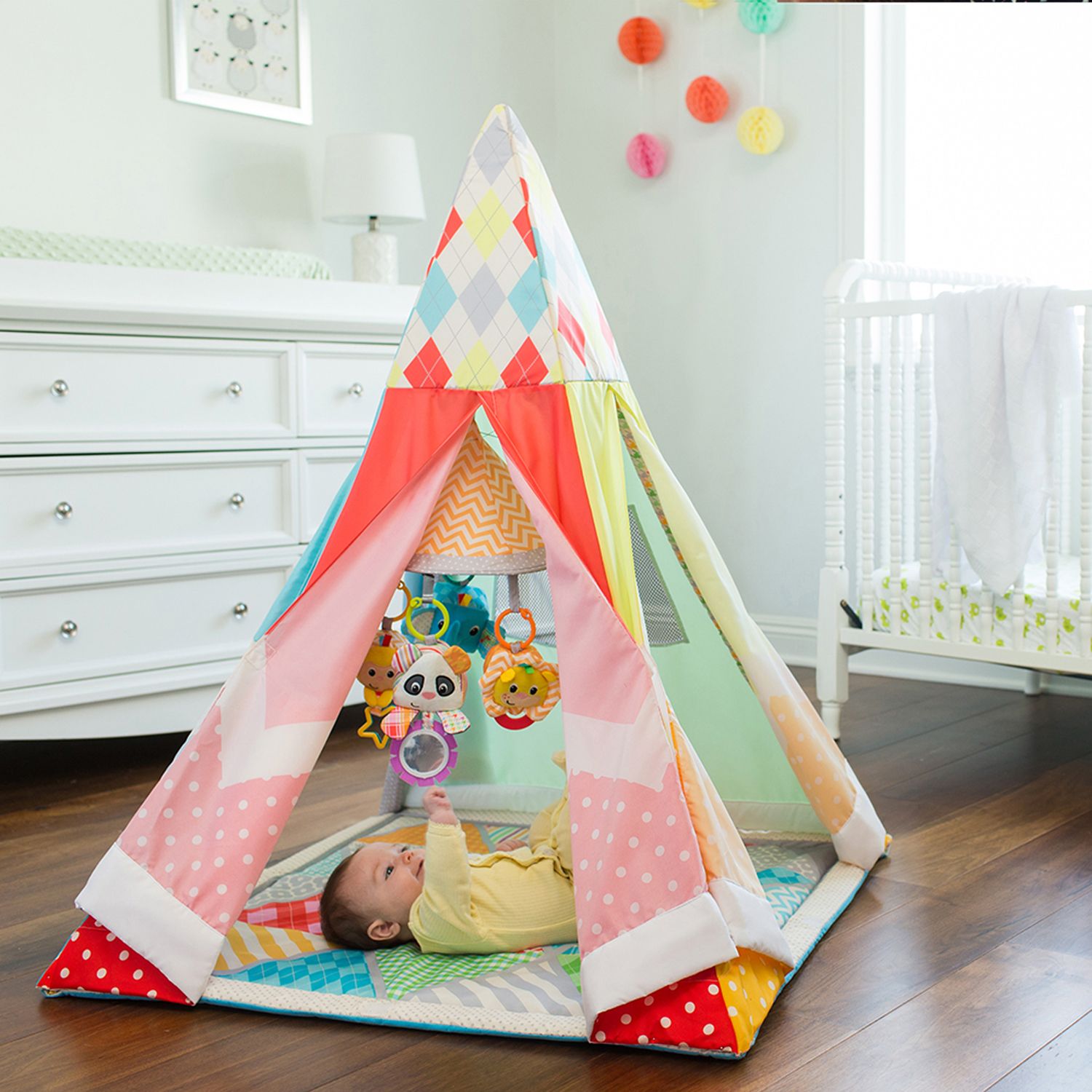 infantino grow with me playtime gym teepee