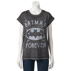 Juniors' DC Comics Batman Burnout Graphic Tee