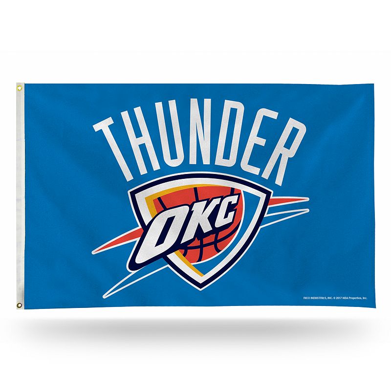 Oklahoma City Thunder Banner Flag, Multicolor