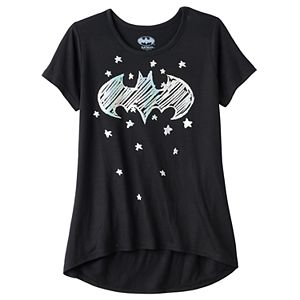 Girls 7-16 DC Comics Super Hero Girls Batgirl Iridescent Logo Graphic Tee