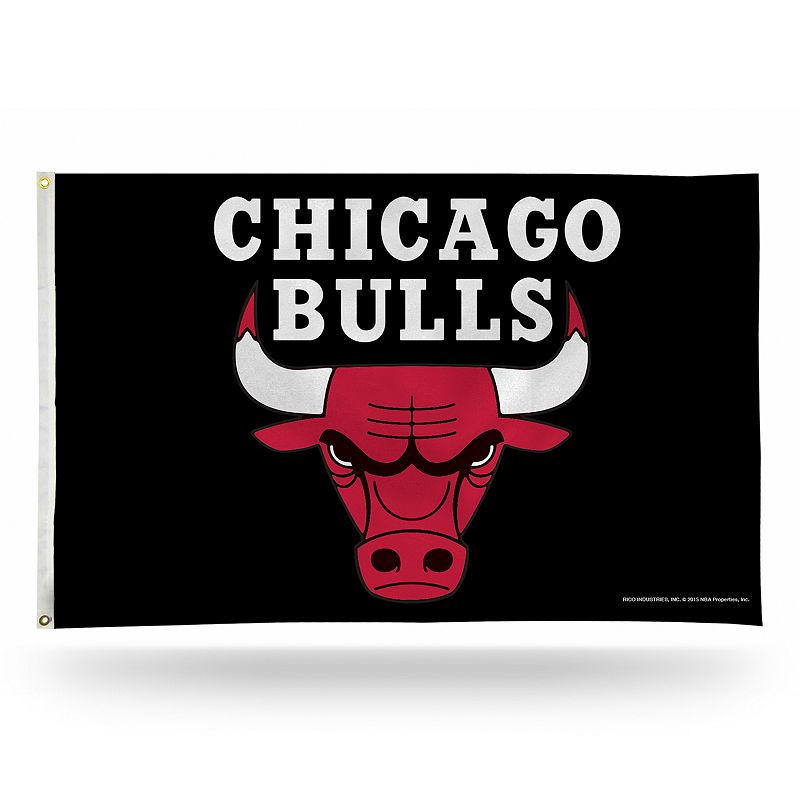 Chicago Bulls Banner Flag, Multicolor