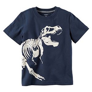 Baby Boy Carter's Dinosaur Skelton Glow-in-the-Dark Graphic Tee