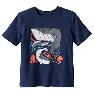 Toddler Boy Jumping Beans® Short Sleeve Whale, Shark & Narwhal Slubbed Graphic Tee