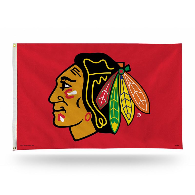 Chicago Blackhawks Banner Flag, Multicolor