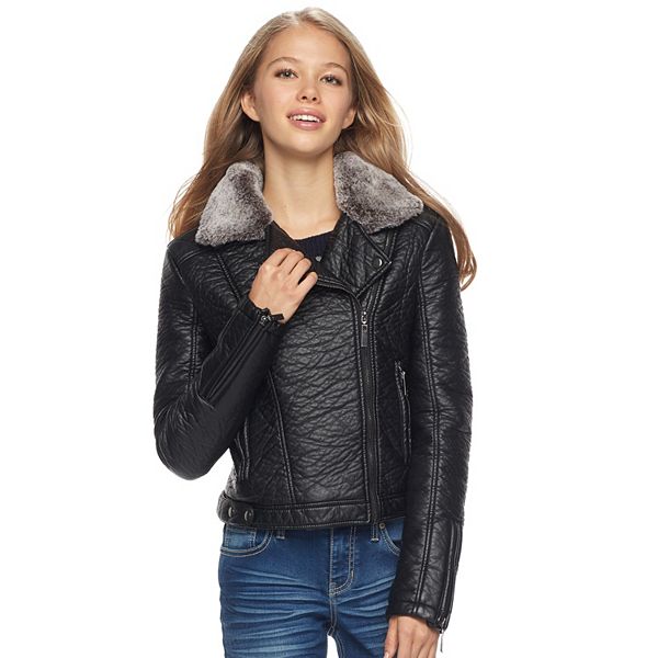 Kohl's leather 2025 jacket juniors