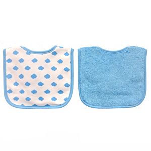 giggle 2-pk. Solid & Print Bib Set