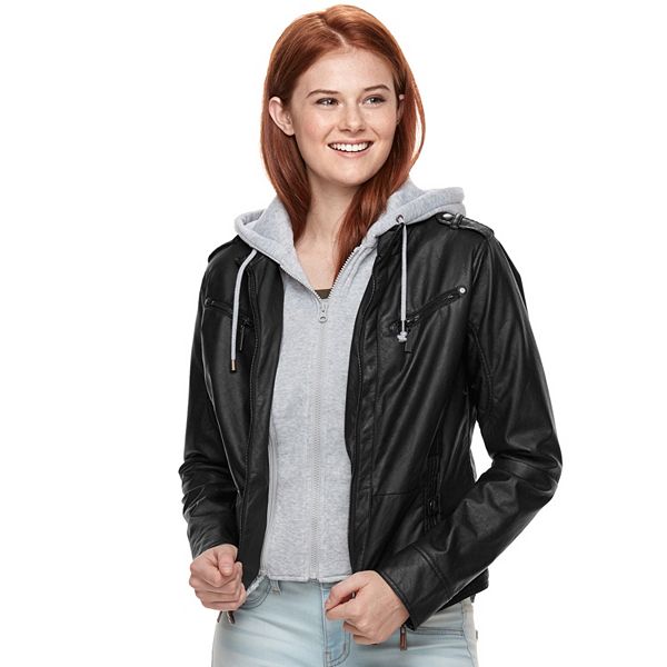 Kohl's faux leather clearance jacket