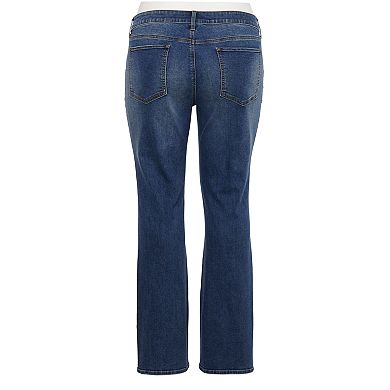 Juniors' Plus Size SO® Embroidered Bootcut Denim Jeans