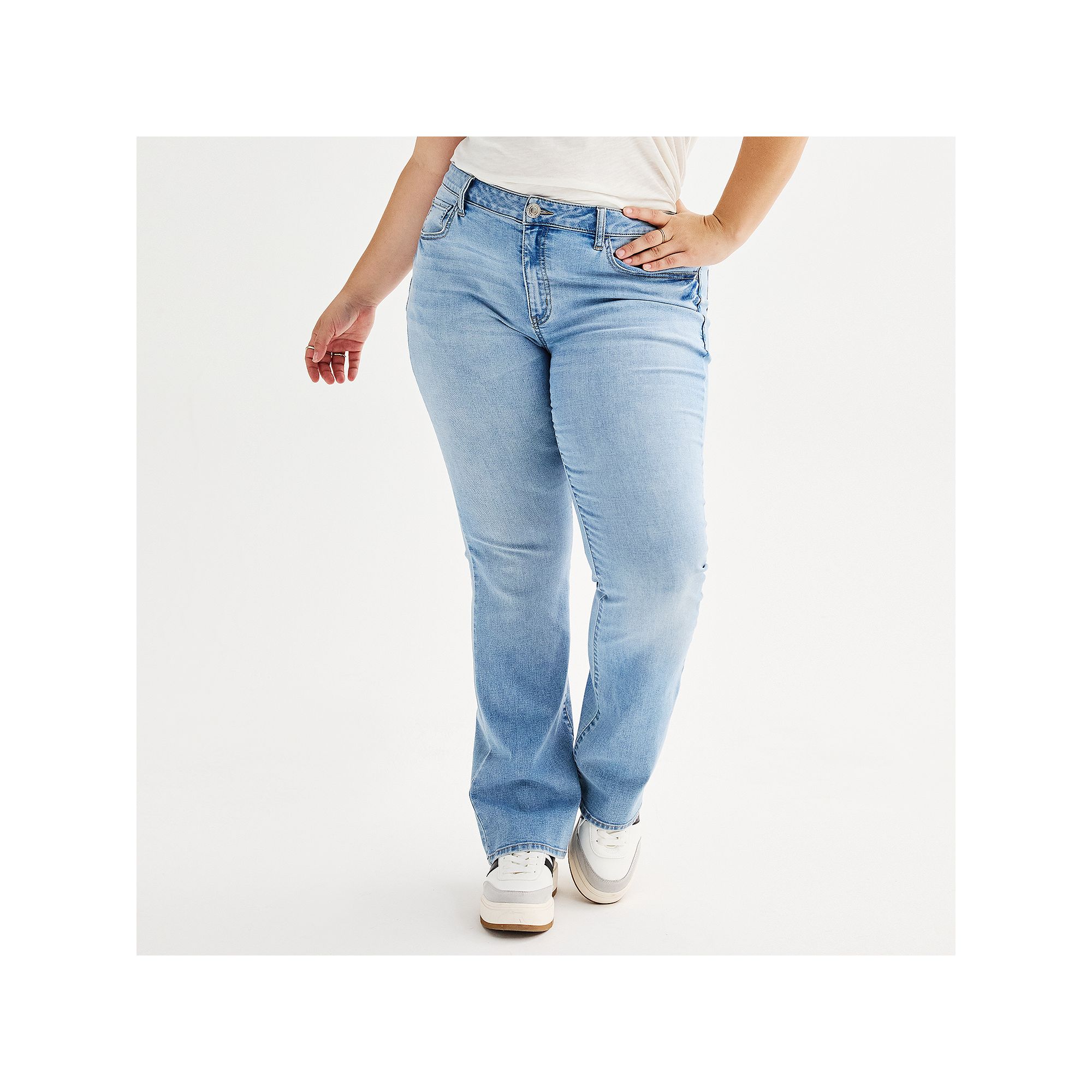 Juniors Plus Size SO® Bootcut Jeans, Girls, Size: 24, Lite