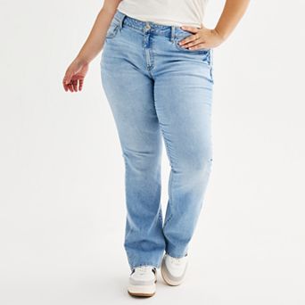 Juniors' Plus Size SO® Low-Rise Bootcut Jeans
