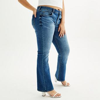 Juniors' Plus Size SO® Low-Rise Bootcut Jeans