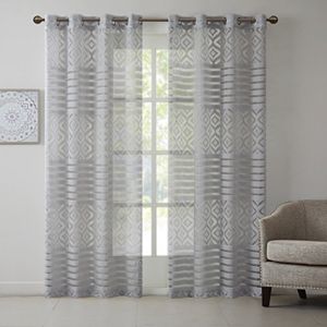 Madison Park Clara Geo Burnout Curtain