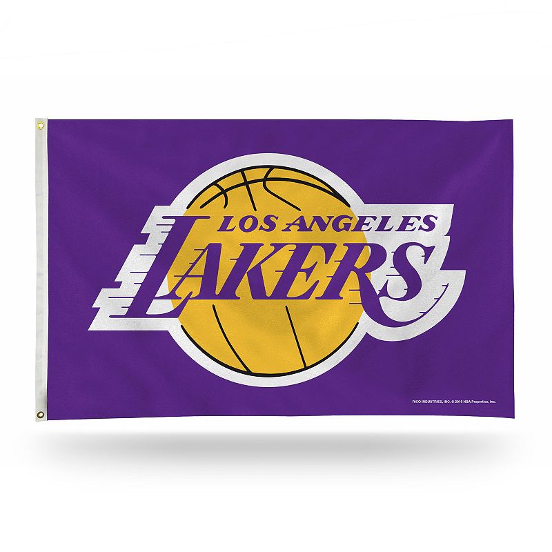 Los Angeles Lakers Banner Flag, Multicolor
