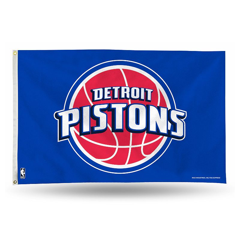 Detroit Pistons Banner Flag, Multicolor