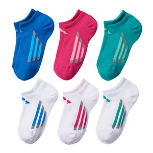 Girls adidas 6-pk. Cushion Vented No-Show Socks