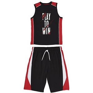 Boys 8-20 French Toast Tank & Shorts 2-Piece Active Set