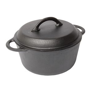 Country Cabin 5-qt. Pre-Seasoned Cast-Iron Round Dutch Oven