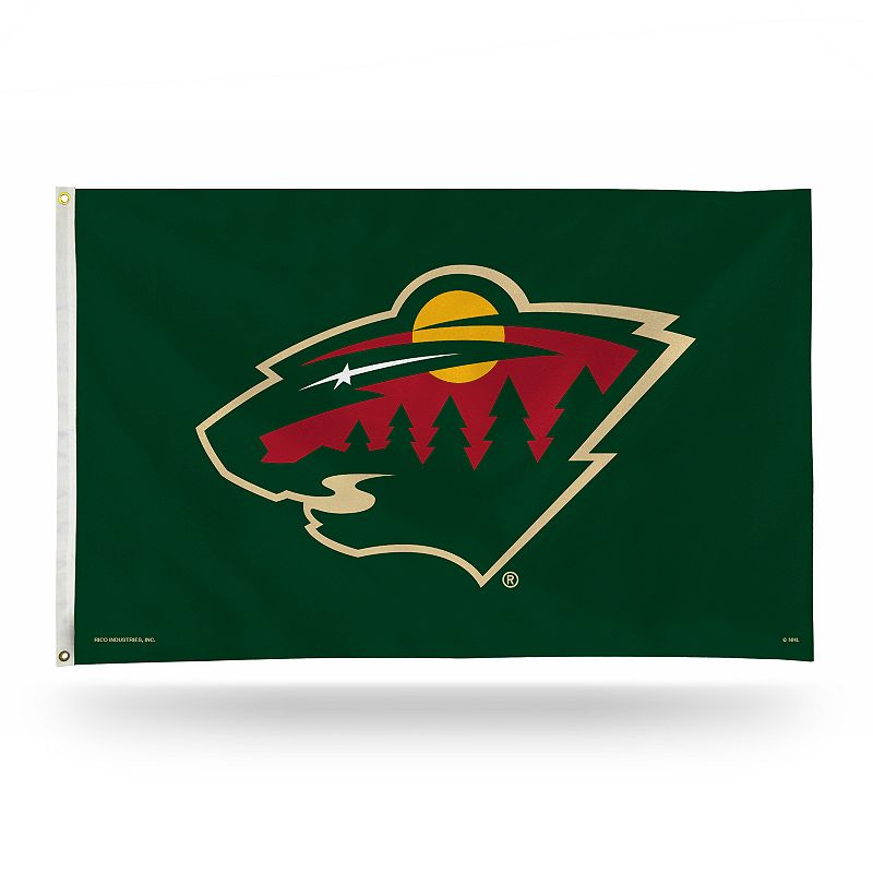 Minnesota Wild Green Banner Flag, Multicolor