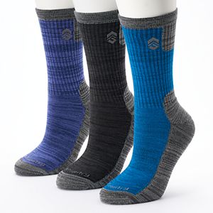 Women's Free Country 3-pk. Marled Wool-Blend Crew Socks