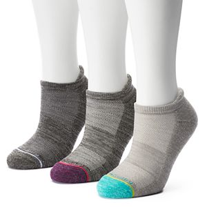 Women's Free Country 3-pk. Wool-Blend No-Show Socks