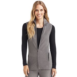 Plus Size Cuddl Duds Full Zip Fleece Vest