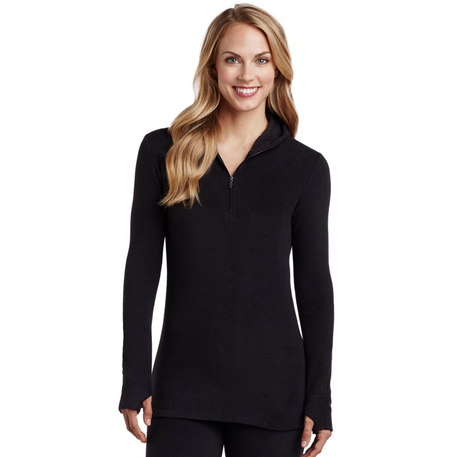 cuddl duds half zip hoodie