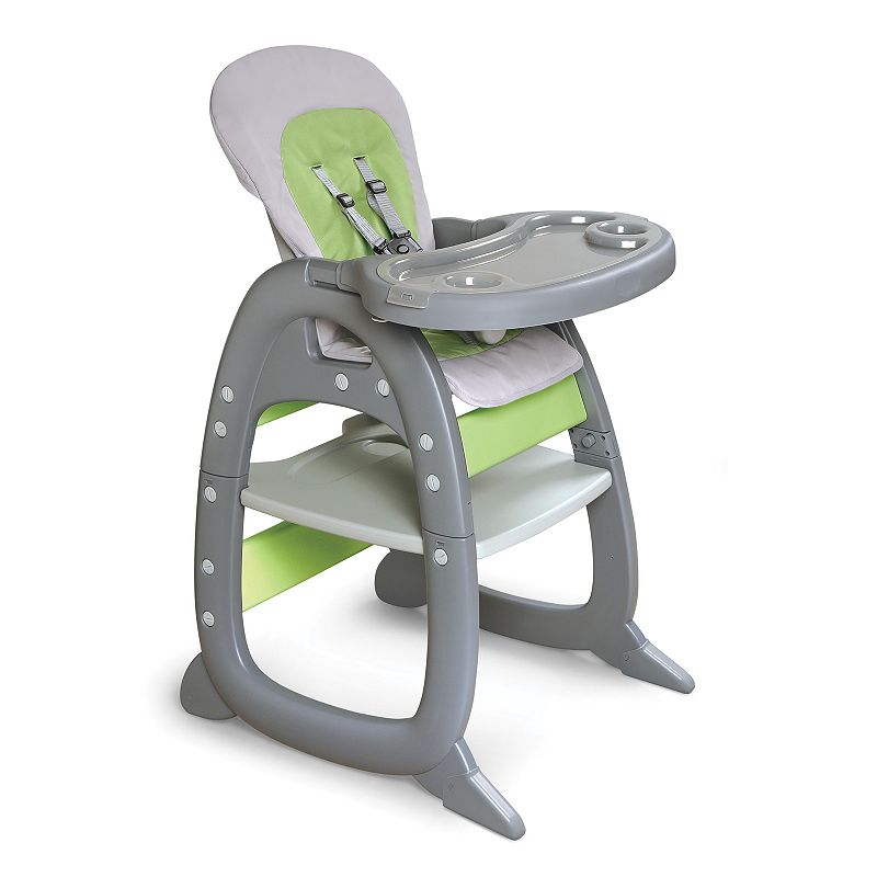 Badger Basket Envee II Convertible High Chair & Play Table, Grey