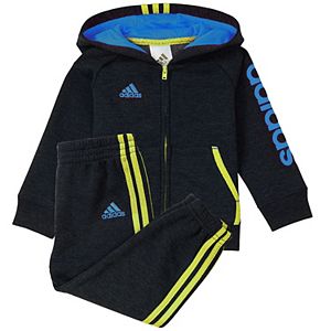Baby Boy adidas Graphic Hooded Jacket & Pants Set