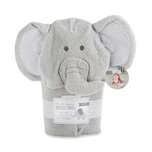 Baby Aspen Little Peanut Elephant Hooded Terry Towel