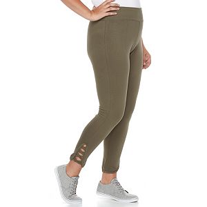 Plus Size French Laundry Cutout Leggings