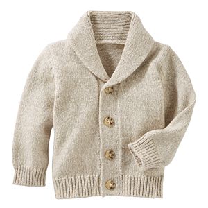 Baby Boy OshKosh B'gosh® Marled Shawl-Collar Cardigan Sweater