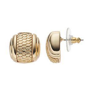 Dana Buchman Textured Barrel Drop Earrings