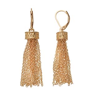 Dana Buchman Chain Tassel Drop Earrings