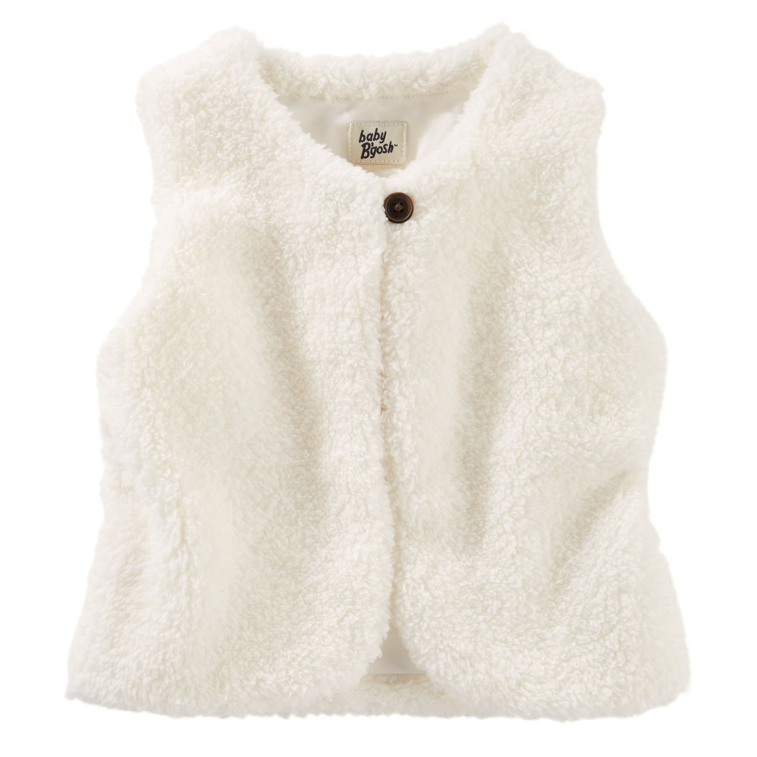 baby girl sherpa vest