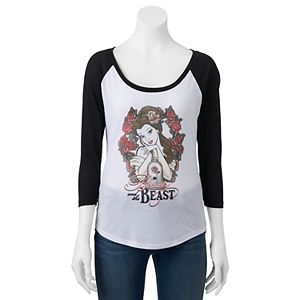 Disney's Beauty and the Beast Juniors' Belle Roses Graphic Tee