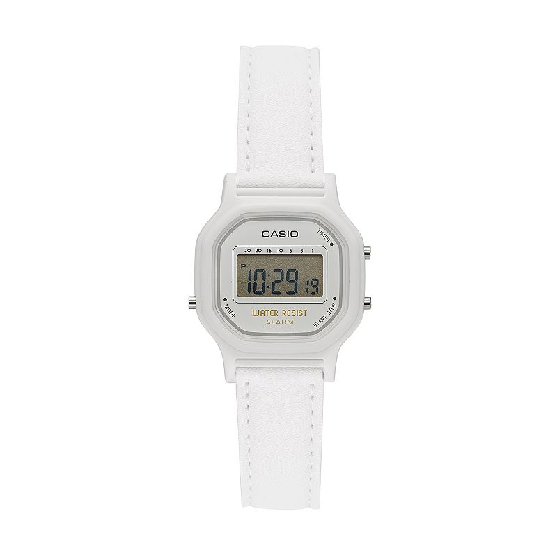 Casio Women's Classic Digital Chronograph Watch, White