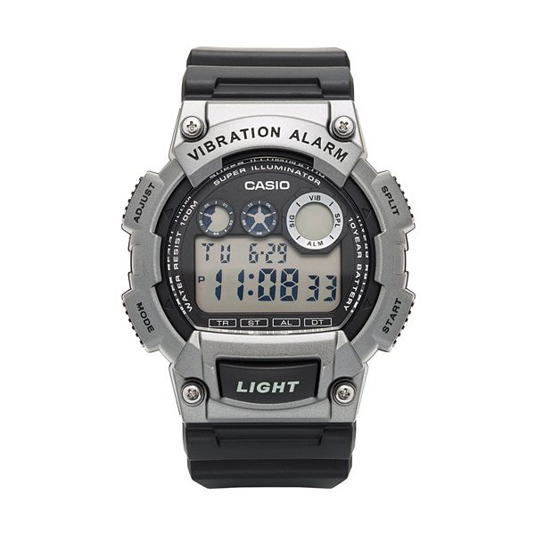 Casio Men's 10-Year Battery Digital Vibration Alarm Watch - W-735H-1A3VCF