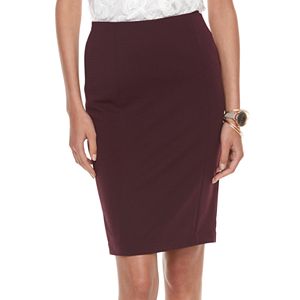 Women's ELLE™ Ribbed Pencil Skirt