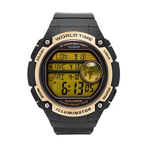 Casio Men's 10-Year Battery Digital World Time Watch - AE3000W-9AV