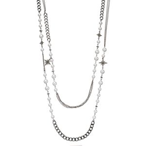 Simply Vera Vera Wang Starburst & Simulated Pearl Long Necklace