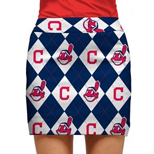 Women's Loudmouth Cleveland Indians Golf Argyle Skort