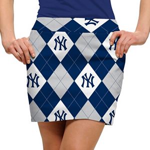 Women's Loudmouth New York Yankees Golf Argyle Skort