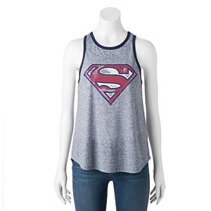 Juniors' DC Comics Superman Racerback Graphic Tank