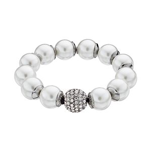 Simply Vera Vera Wang Fireball Simulated Pearl Stretch Bracelet