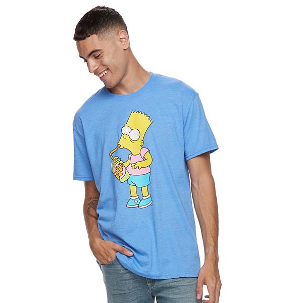 The Simpsons Bartman Circle T-Shirt - BLUE